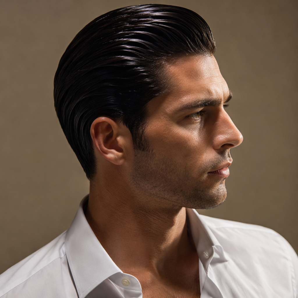 Cheveux gominés